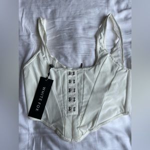WHITEFOX CORSET CROP TOP